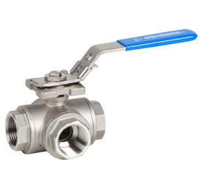 3 Ways ball valve reduced bore type  “L”