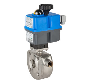 1 piece ball valve with heating chamber