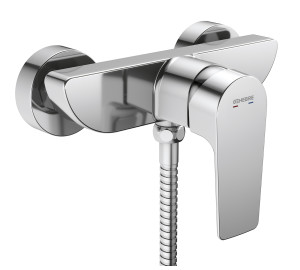 Single lever shower mixer with kit
