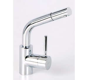 TAU Single lever sink mixer with pull-out spout