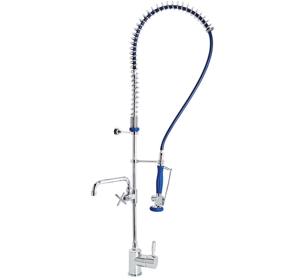 GENEBRE: HIGH PRE-RINSE COLUMN W/SINGLE LEVER SINK MIXER AND SPOUT