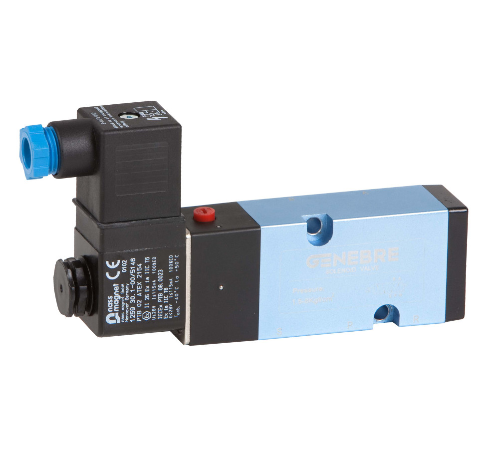 GENEBRE: 5-ways solenoid valve with intrinsic safety coil