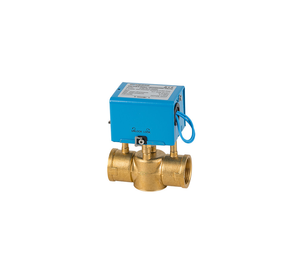 GENEBRE: 2 ways motorised-zone valve with 2 cores wire: 2 ways