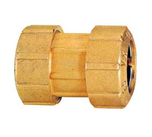 Straight coupling double connector