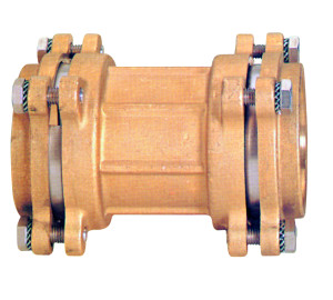 Straight coupling double connector