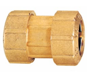Straight coupling double connector