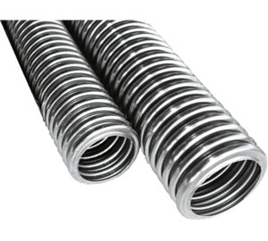 Corrugated flexible pipe