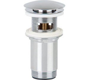 Double function click pop-up waste for basin and bidet 1 1/4" Chromed
