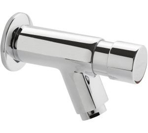 Wall-mounted timed basin tap 1/2"