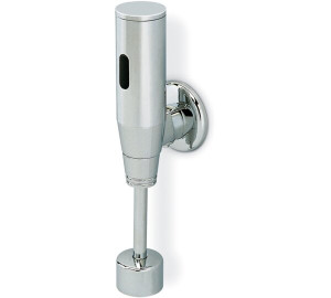 Sensor urinal valve with battery