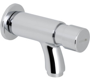 Wall-mounted timed basin tap 1/2"