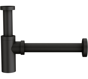 Black 1 1/4" bidet and basin siphon Oslo Black