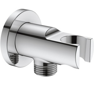 Cylindrical shower holder with 1/2" connector Chromed Accessories and Spare Parts