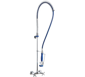 High pre-rinse column with wall sink mixer 1/2" Industrial Kichen
