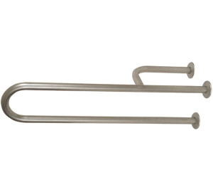 Fixed left bar for WC, bidet and washbasin