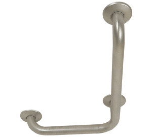 Fixed 90º angle left bar for WC, bidet and wash basin