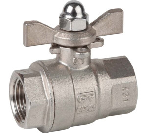 2 pcs full bore ball valve F-F