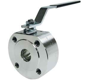 Wafer type. 1 pc full bore ball valve mounting between flanges PN 16