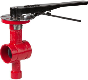 Grooved ends butterfly valve