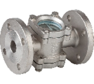 Sight glass, double glass PYREX DIN flanges