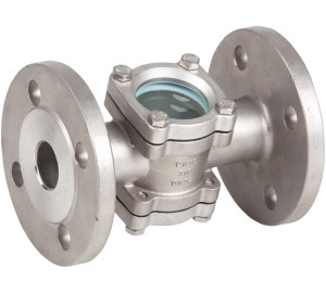 Sight glass, double glass DIN flanges