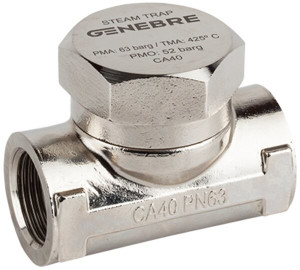 Thermodynamic steam trap without strainer