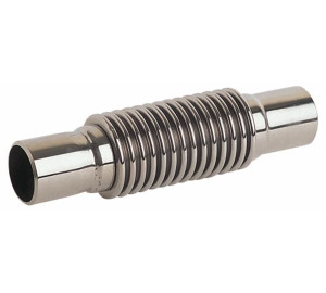 Metal expansion joint with internal liner