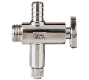 Lower level cock with hose nipple and drain