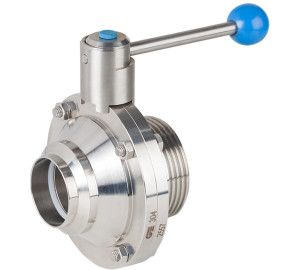 Sanitary ball valve end threaded/welded