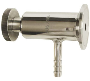 Clamp end sampling valve