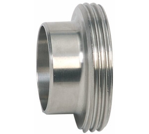 Male connection for welding