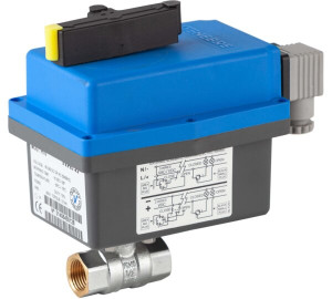 2 pieces full bore ball valve