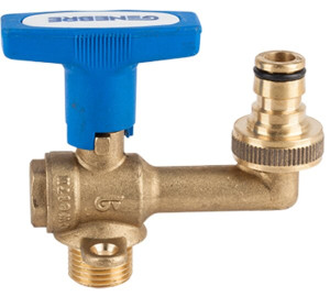Vertical water hydrant ball valve