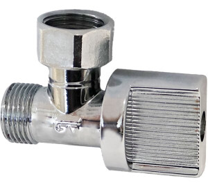Angle valve with free nut