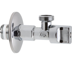 Angle valve with PTFE ring to quick assembly