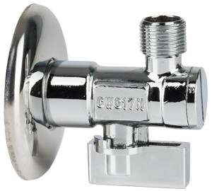 Angle valve with strainer - NPT thread