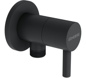 Black 1/2” x 3/8" angle valve 1/2" x 3/8" Accessories and Spare Parts
