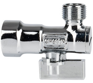 Angle valve with strainer - NPT thread