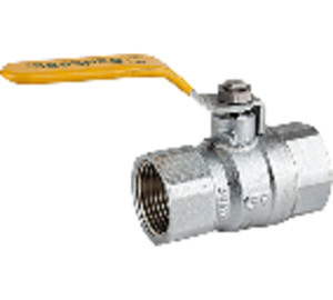 Ball straight valve for gas, F-F