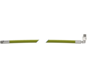 DN 12 stainless steel flexible connection with safety valve for gas appliances