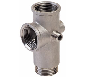 5 ways stainless steel fitting for pumps. Length 99 mm