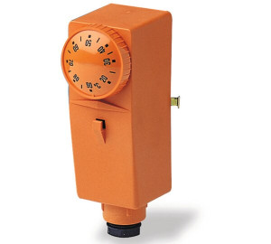 Bimetalic contact thermostat
