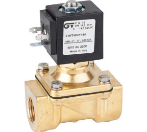 2 ways mixed acting solenoid valve N.C.