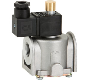 Gas manual reset solenoid valve N.O.