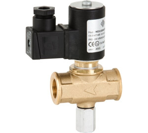 Gas manual reset solenoid valve N.C.