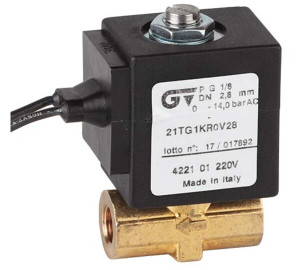 2 ways direct acting solenoid valve N.C.