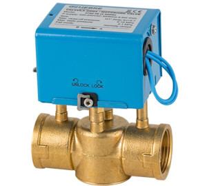 2 ways motorised - zone valve with 2 cores wire