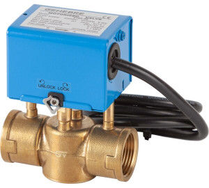 2 way motrized-zone valve with 5 cores wire