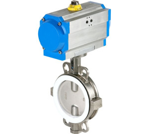 Stainless steel butterfly valve wafer type