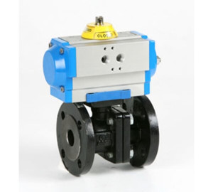 2 pieces full bore ball valve